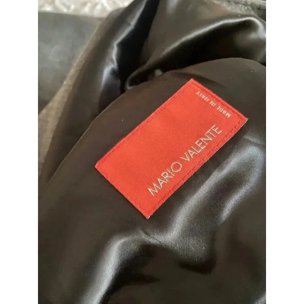 Mario Valente Cashmere Coat Men’s 42 Charcoal